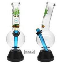MWP Medium Glass Bonza Bubble Water Pipe Bong - Weed Man (25cm) - High Note Bongs