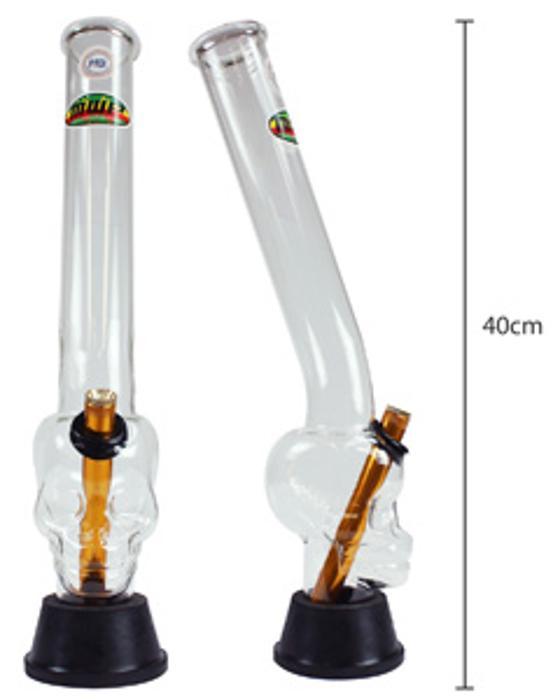 MWP Skull Glass Gripper Extra Large Water Pipe Bong (40cm) - High Note Bongs