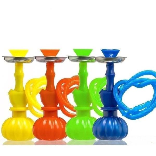 SILICONE HOOKAH INCLUDING SYNTHETIC HOSE AND TONG (25CM) - YELLOW - High Note Bongs