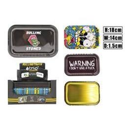 Small Metal Rolling Tray 18cm x 14cm - High Note Bongs
